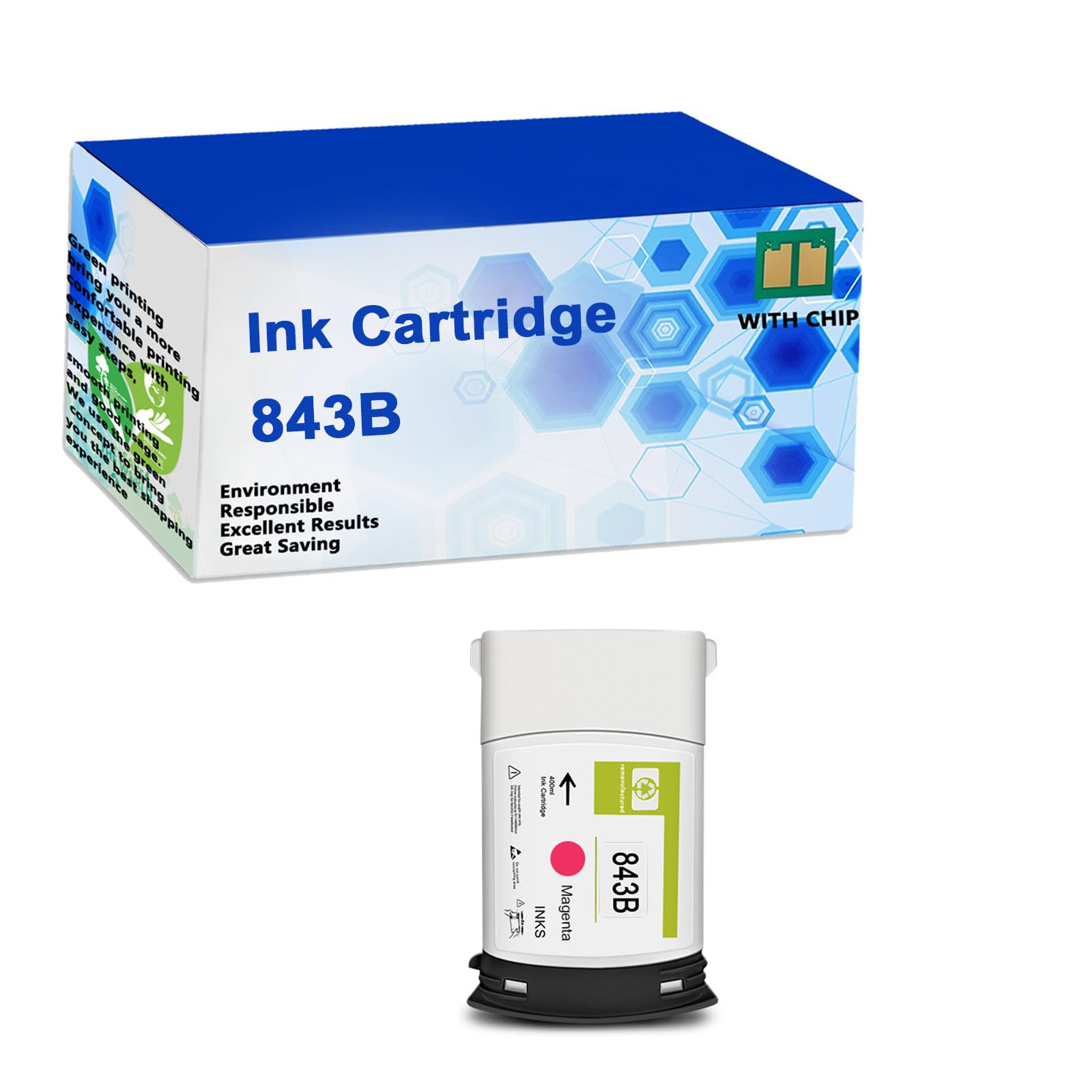 Amazon.com: HYSMF 843B Ink Cartridge Compatible for HP 843B to use